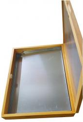 Sol�rna voskotopka s dreven�m korpusom, nerezov�