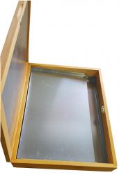 Sol�rna voskotopka s dreven�m korpusom, pozinkovan�