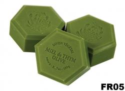 Franc�zke medov� mydlo v tvare v�elej bunky, 100g - s olivov�m olejom (FR05)