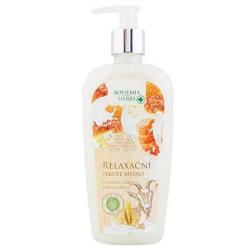 Relaxa�n� tekut� mydlo s extraktom medu a kozieho mlieka Bohemia Herbs, 300 ml