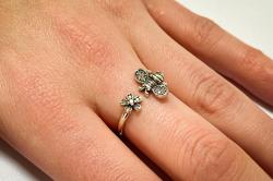 Prste� v�ela PN02, strieborn�-1