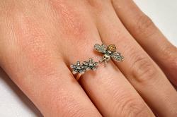 Prste� v�ela PN04, strieborn�-1